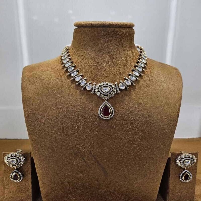 VICTORIAN KUNDAN NECKLACE - Image 6