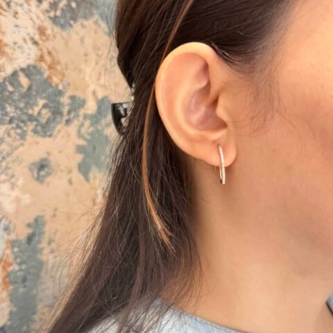 Anti tarnish gold plated Bali nice design with micro stones for daily wear