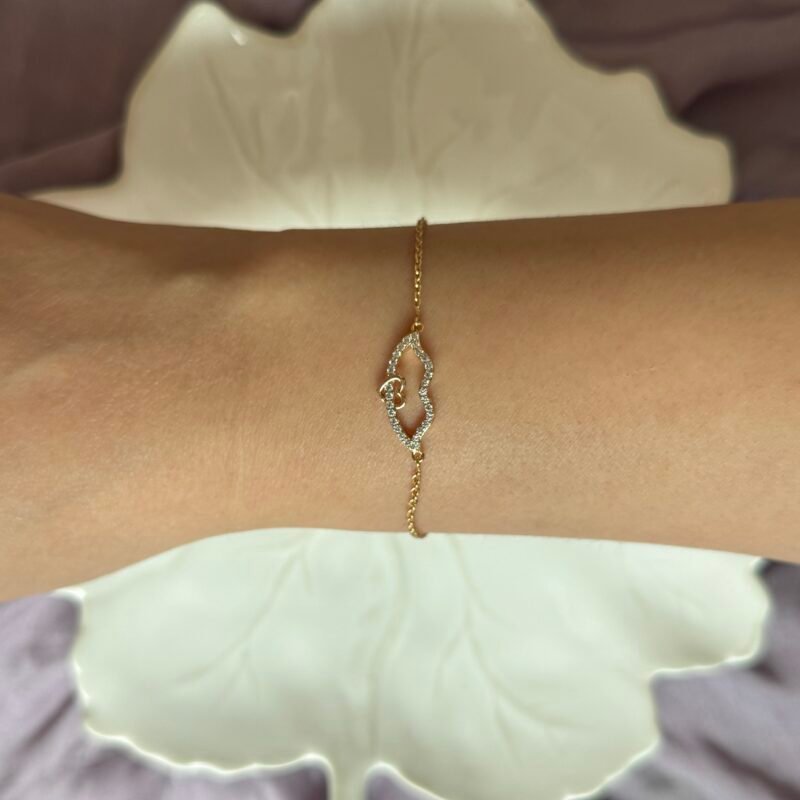 Customizable 18K Gold-Plated Adjustable Bracelet