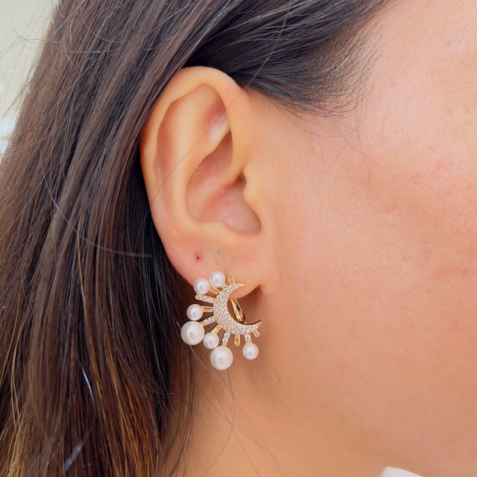 Lunar Pearl Radiance Earrings