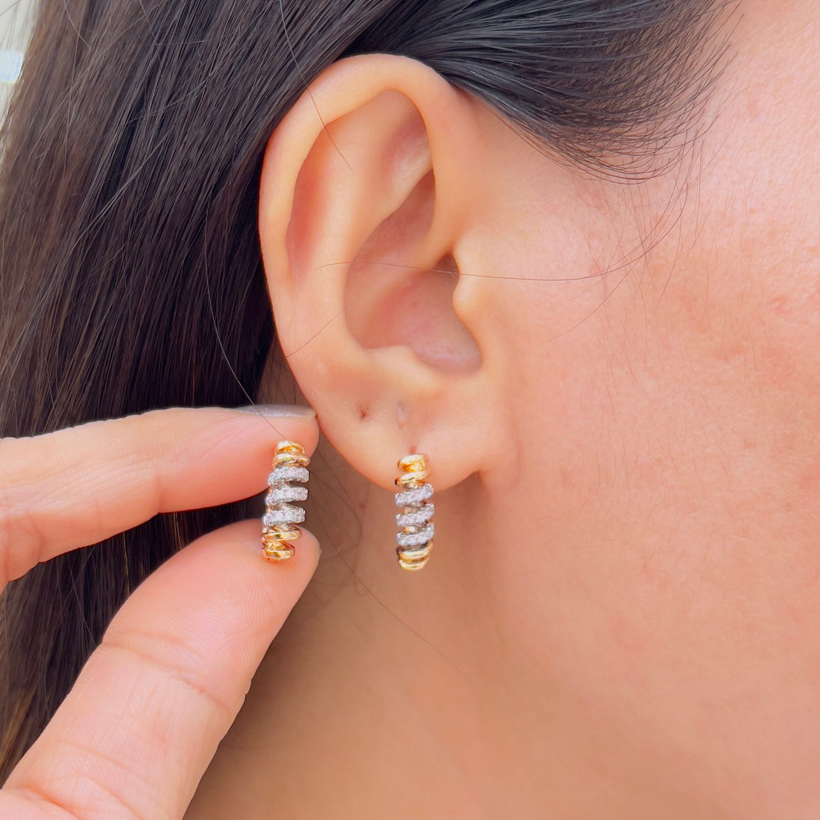 Trendy 18k Gold-Plated Earrings Ideal for Office and Casual Wear - Image 2