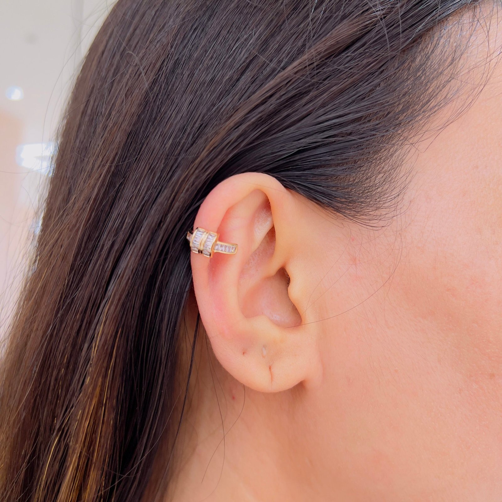 Timeless ear cuffs enhancing office-ready polished elegance