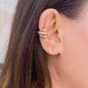 Durable ear cuffs balancing beauty, comfort, and strength