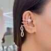 Anti-tarnish ear cuffs ensuring brilliance for everyday fashion