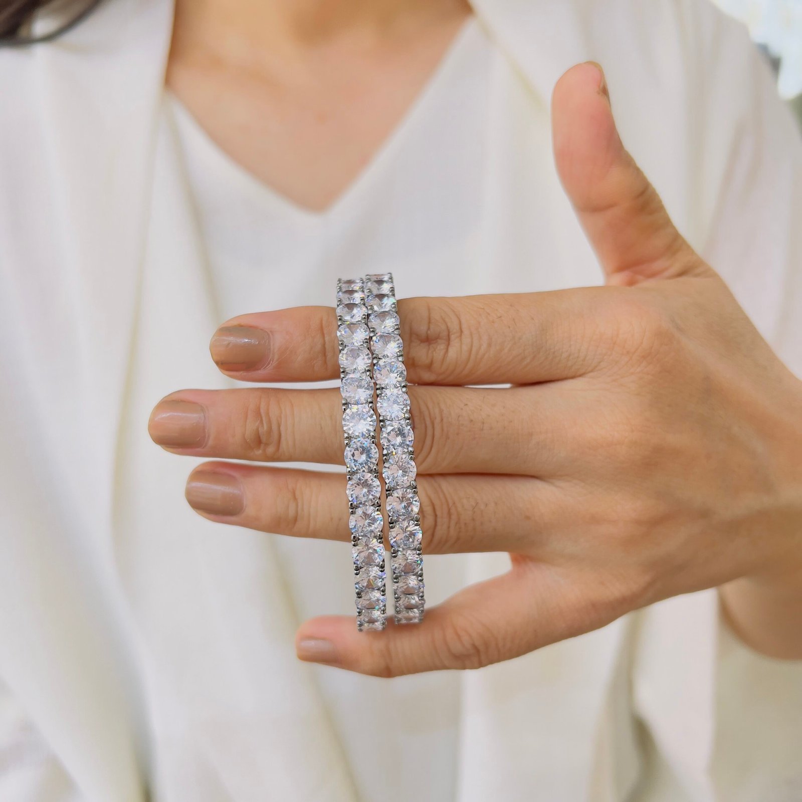 Sparkling Diamond Bangles for Effortless Everyday Elegance - Image 2
