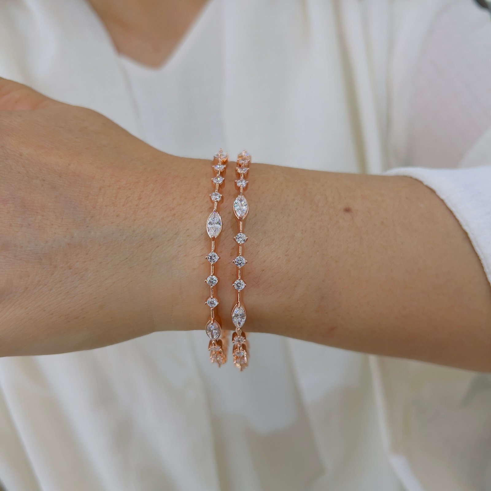 Premium Crystal Gold Bangles for Effortless Style - Image 2