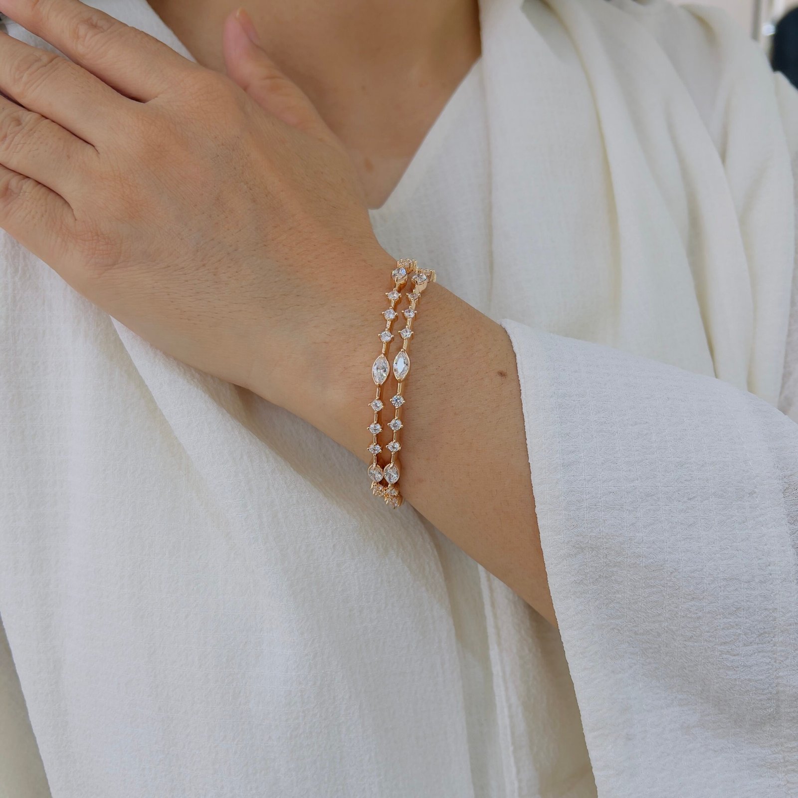 Premium Crystal Gold Bangles for Effortless Style - Image 6