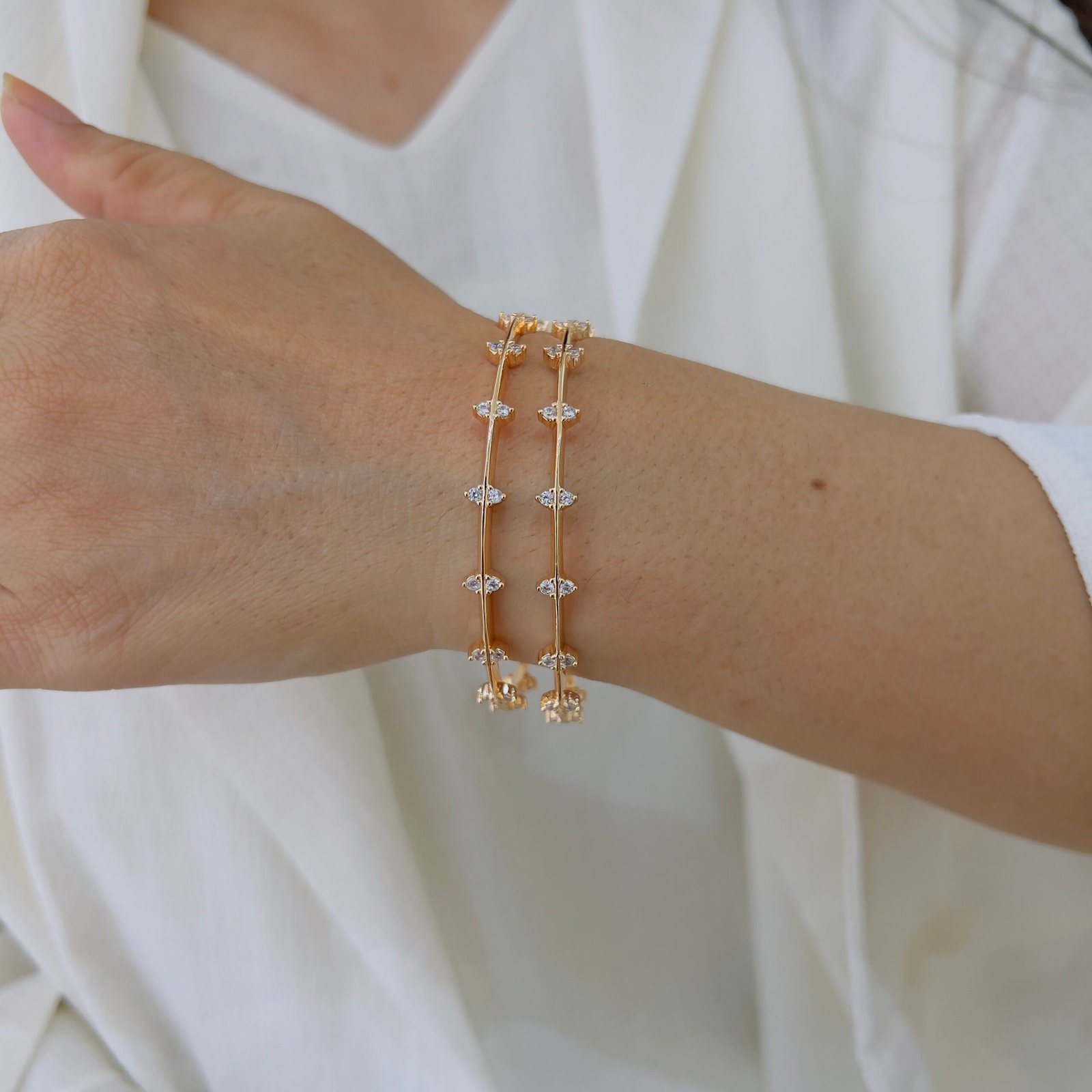 Classy Daily Wear Bangles In 18K Gold Plating - Image 2