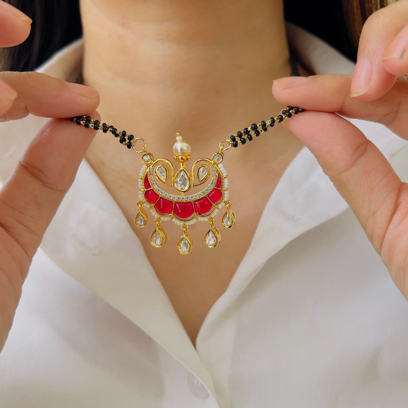 Premium Gold Plated Mangalsutra Reflecting Eternal Love and Shine - Image 3