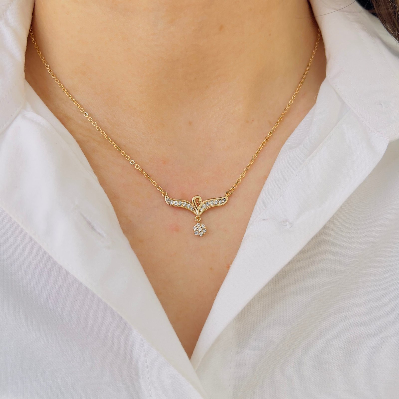 Majestic Eagle Pendant Chain in 18K Gold Plating - Image 3