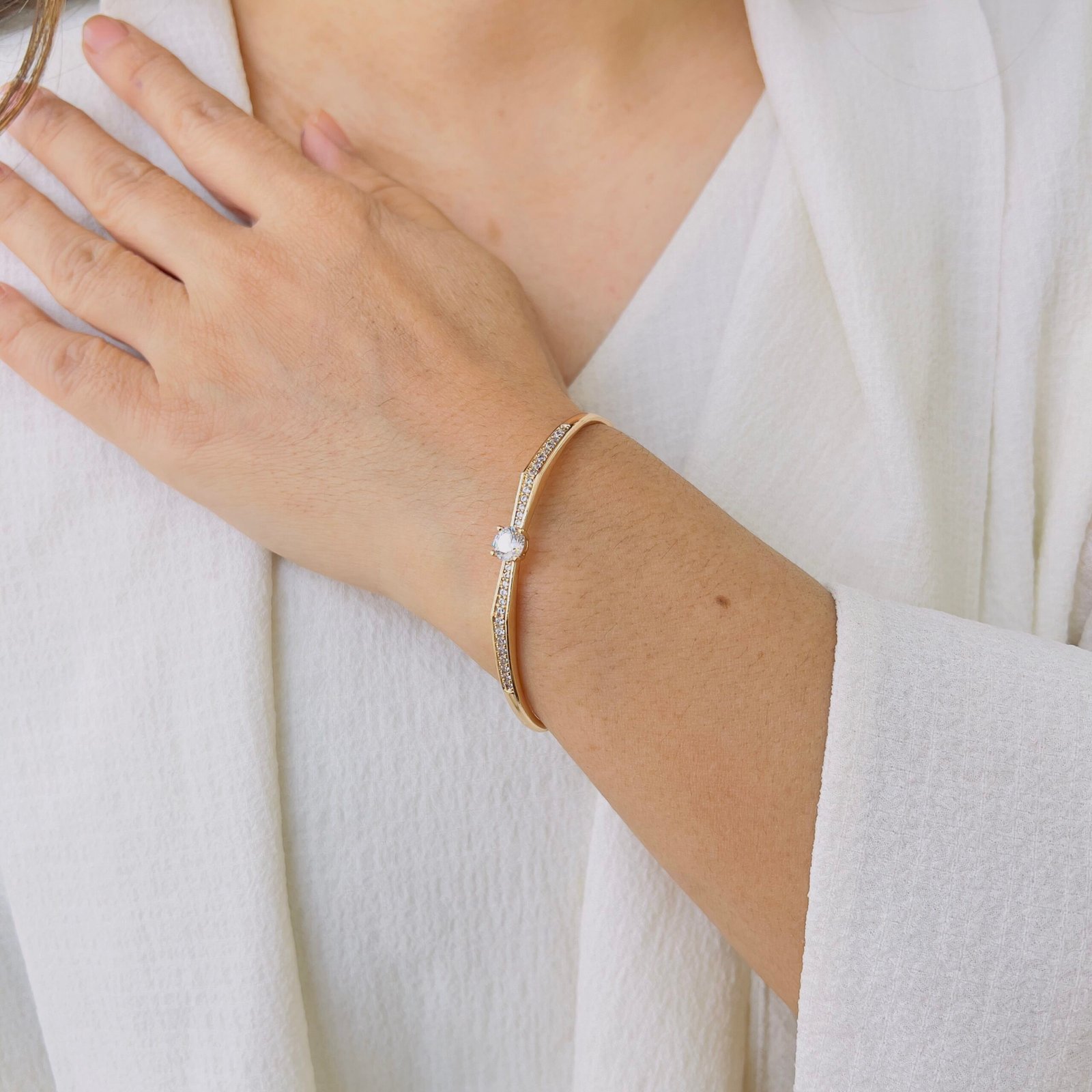 Everyday Essential 18K Gold Plated Kada Bracelet with Durability