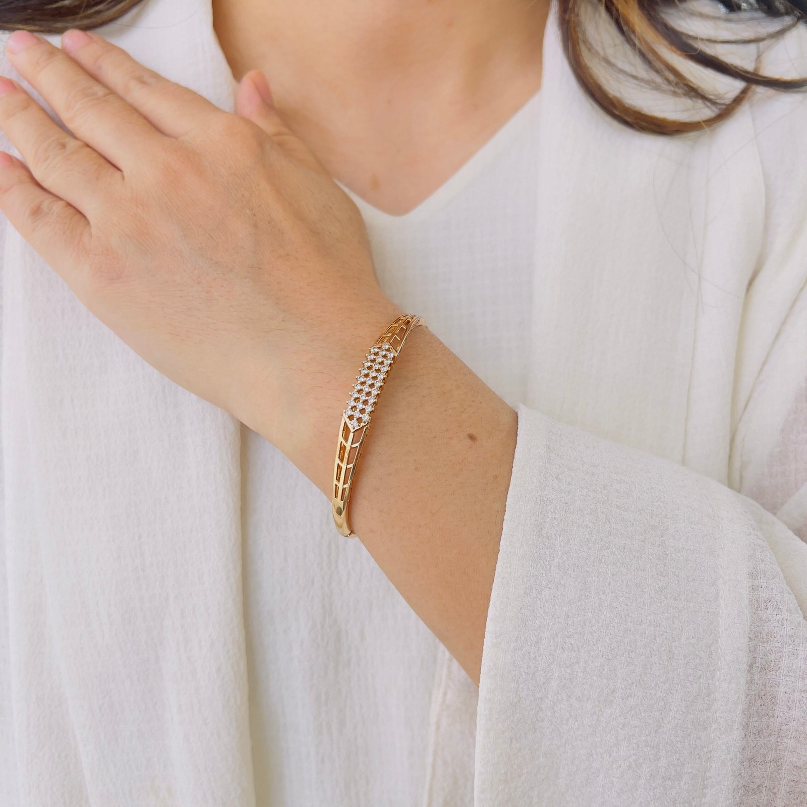 Graceful 18K Gold Plated Bracelet Designed for Daily Comfort