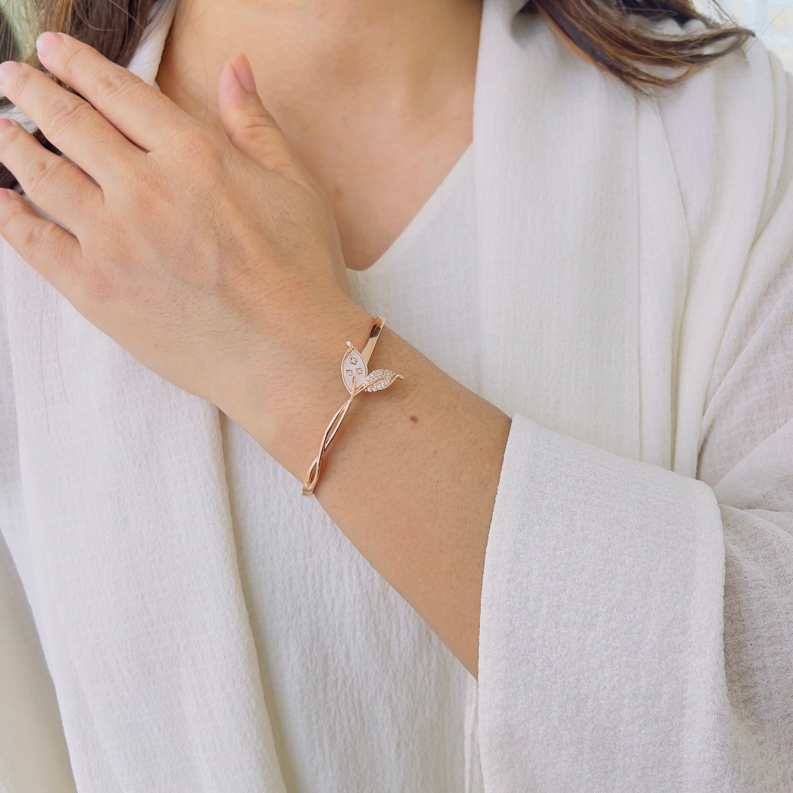 Timeless 18K Rose Gold Plated Bracelet Made for Daily Wear