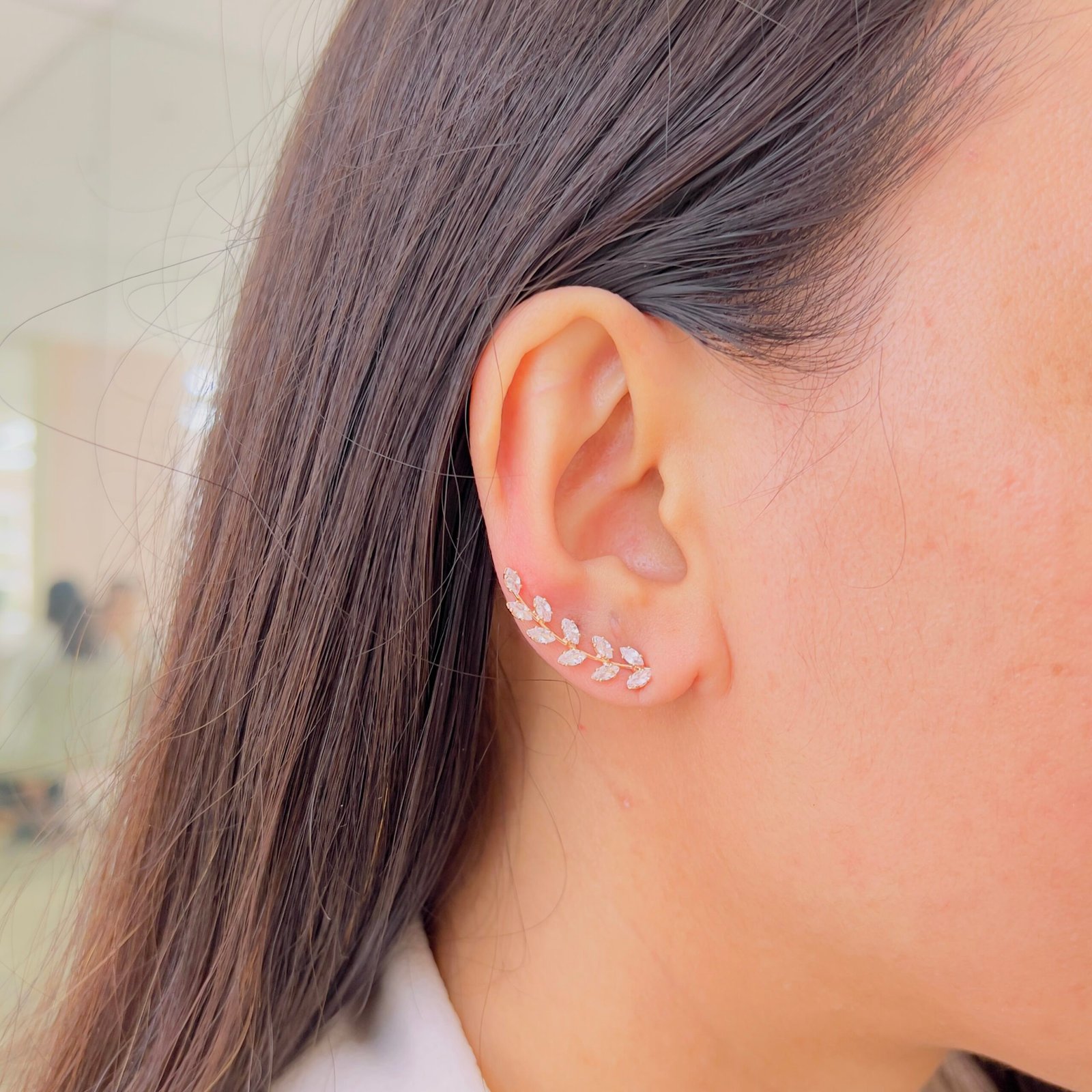 Luxury Gold Finish Statement Earcuffs - Image 2