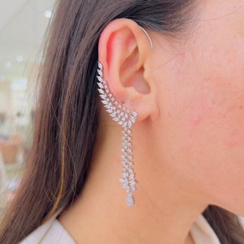 Delicate Bloom Designer Earcuffs