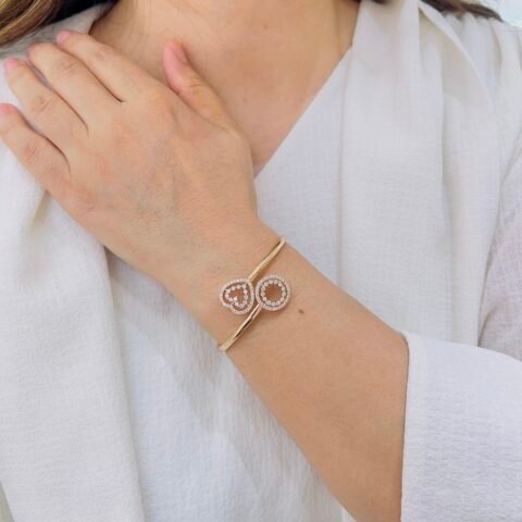 Heart & Circle Daily Wear Bracelet