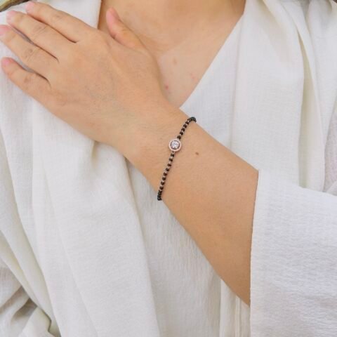 Classic Black Beads Bracelet