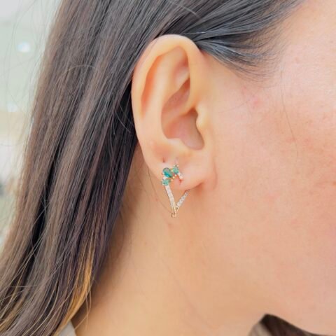 Graceful Daily Wear Earrings With Smooth Polished Gold Look