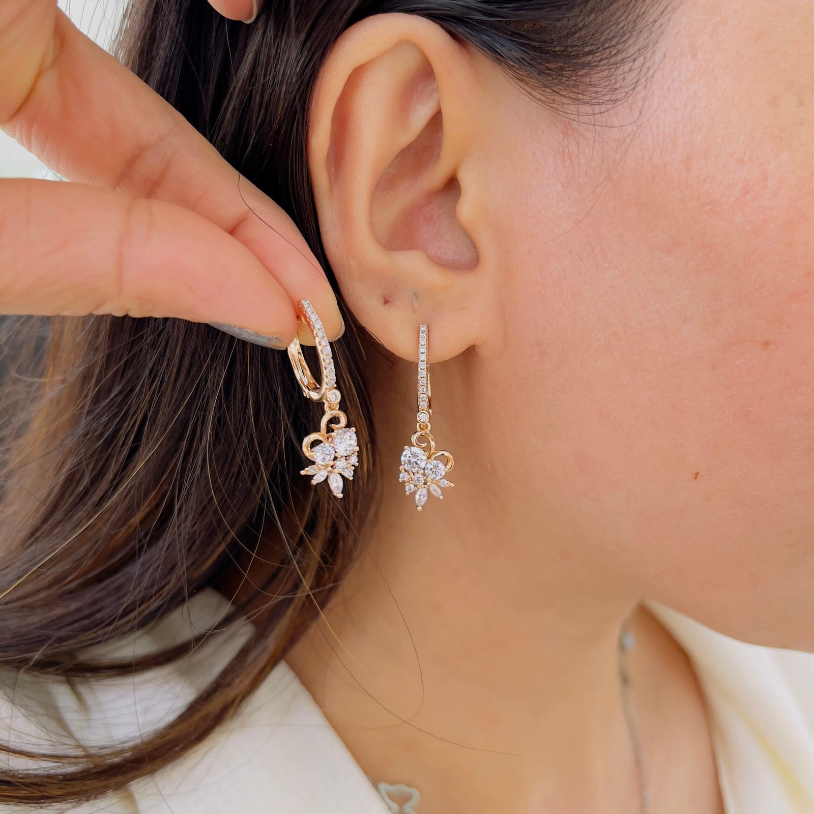 Elegant Daily Wear Earrings With Timeless Modern Gold Finish - Image 2