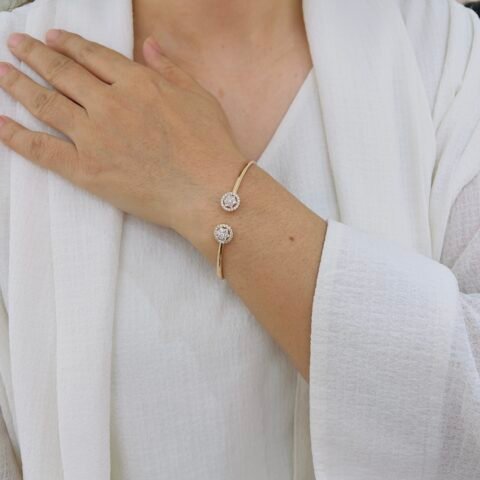 Modern Diamond Kada Bracelet