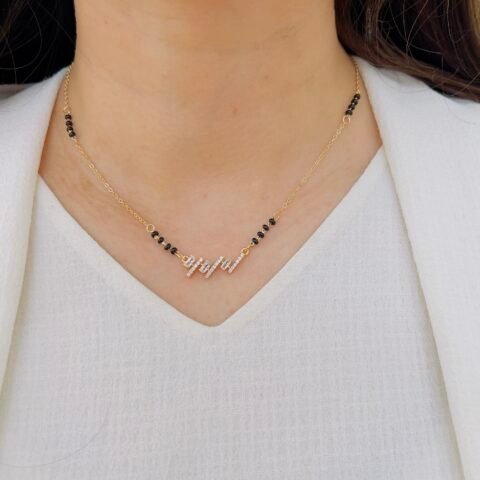 Eternal Grace Black Beads Mangalsutra