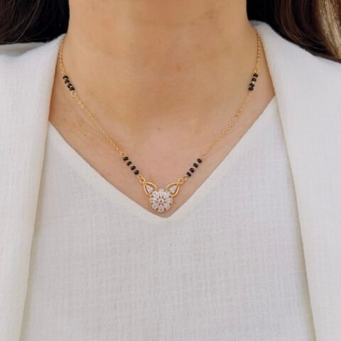 Heritage Touch Black Beads Mangalsutra