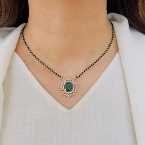 Regal Essence Black Beads Mangalsutra