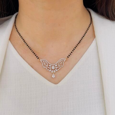 Royal Black Beads Mangalsutra