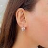 Pearl Blossom Stud Earrings