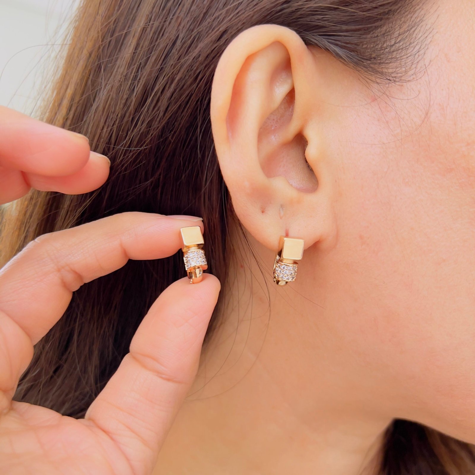 Classic Daily Wear Earrings with Anti-Tarnish 18K Gold Plating - Image 2