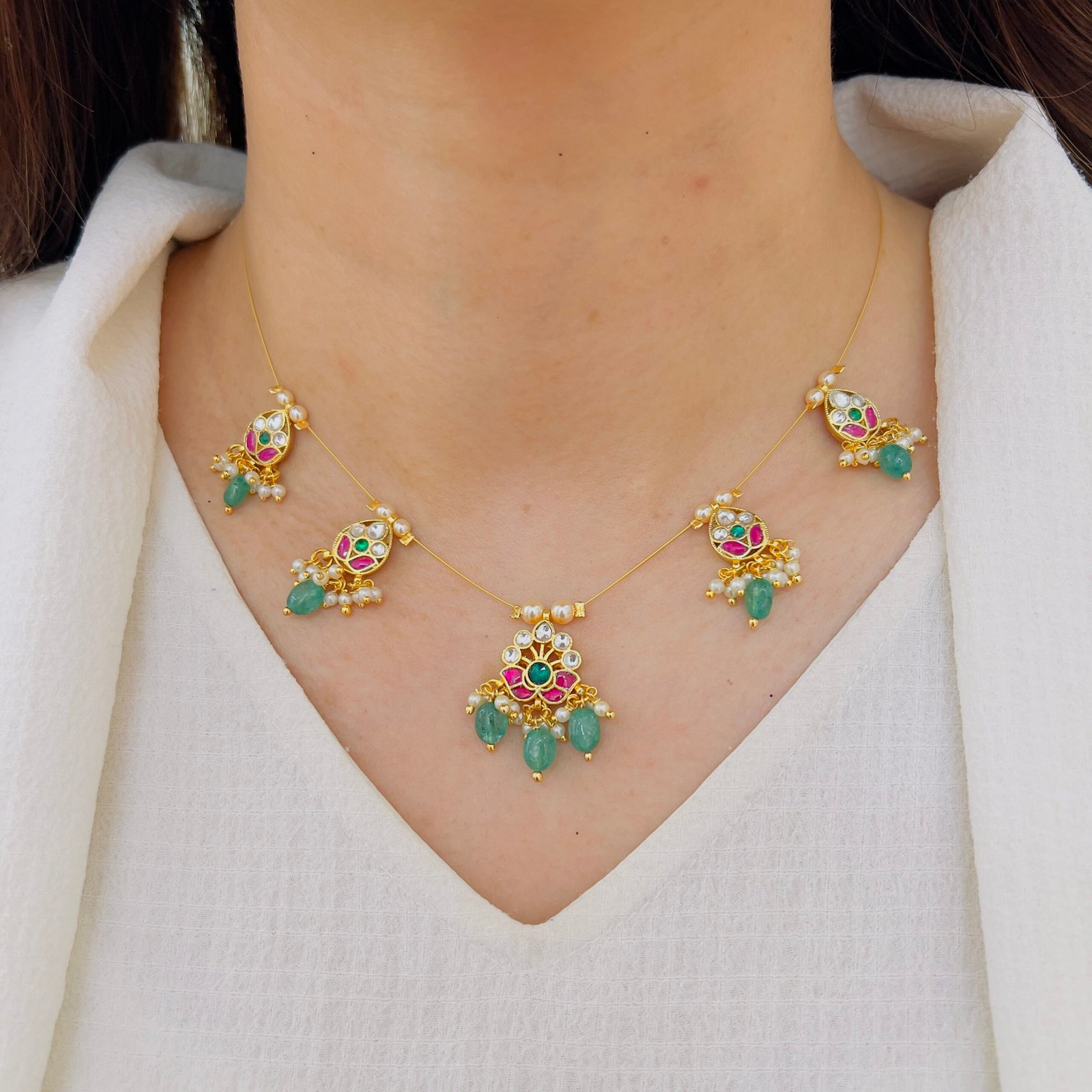 Subtle Shine Invisible Chain Necklace - Image 2