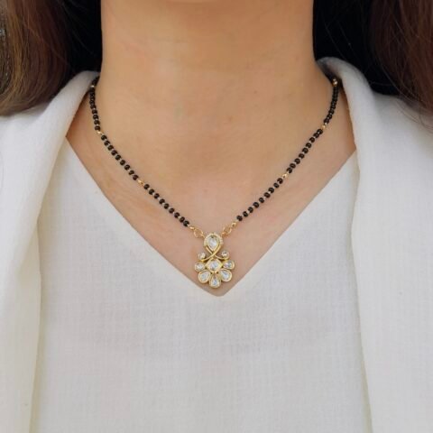 💫 Daily Wear Black Beads Mangalsutra – Timeless Charm