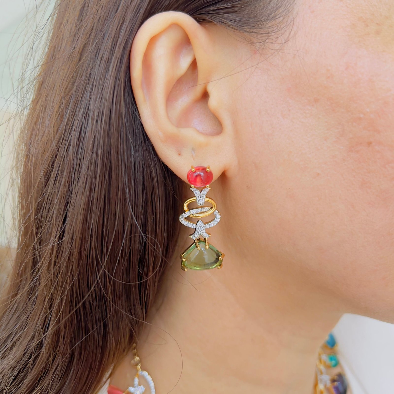 Colorful Stone Necklace Set – Perfectly Paired, Beautifully You - Image 3