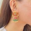 Statement Jadau Jhumkas with Royal Elegance