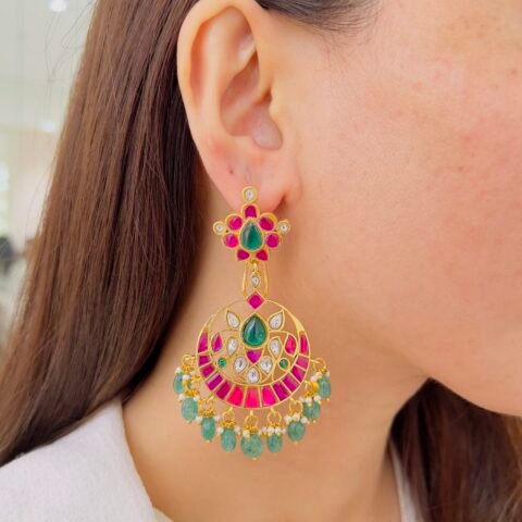 Premium Jadau Earrings – Timeless Ethnic Statement
