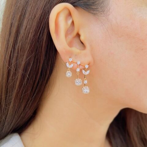 Dainty Diamond-Style Ear Cuff