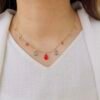 Lightweight Red & Pearl Daily Wear Necklace