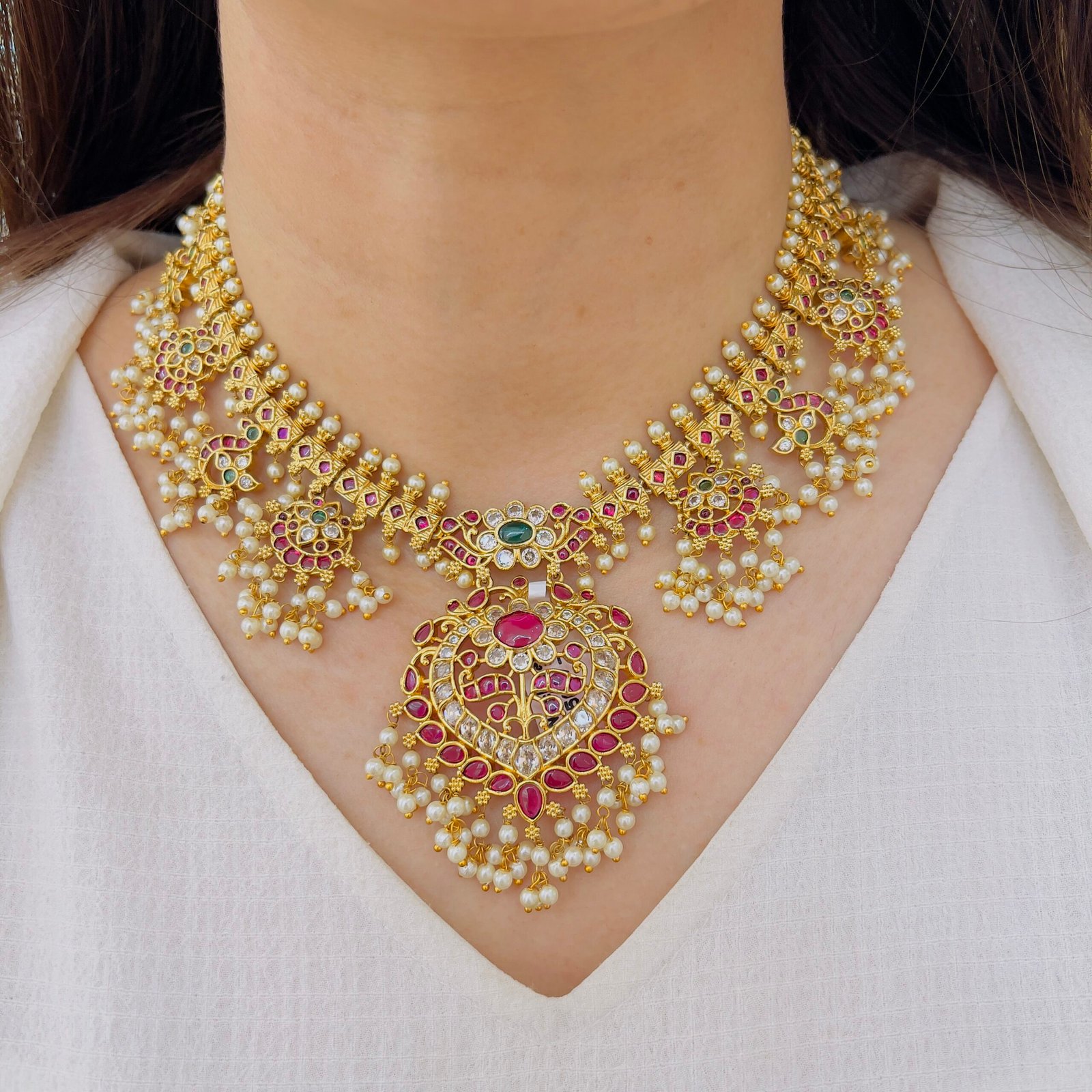 Pastel Dream Kundan Choker & Earring Set