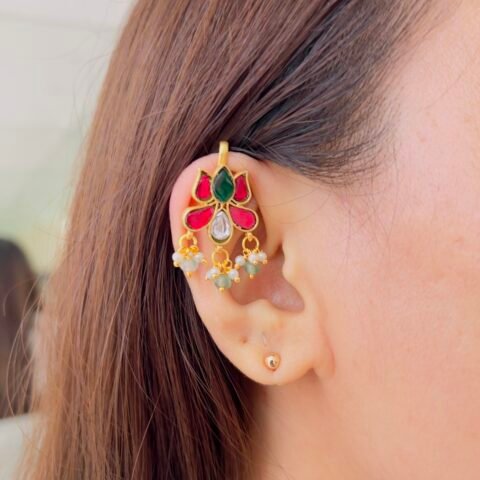 Traditional Jadau Buggadi – Classic Ear Elegance