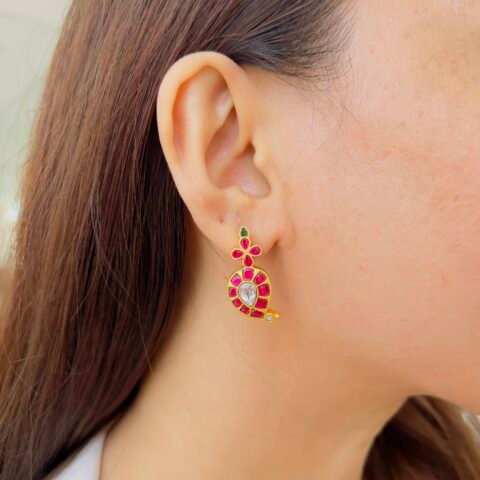 The Ruby Paisley Studs (Daily/Office Wear)