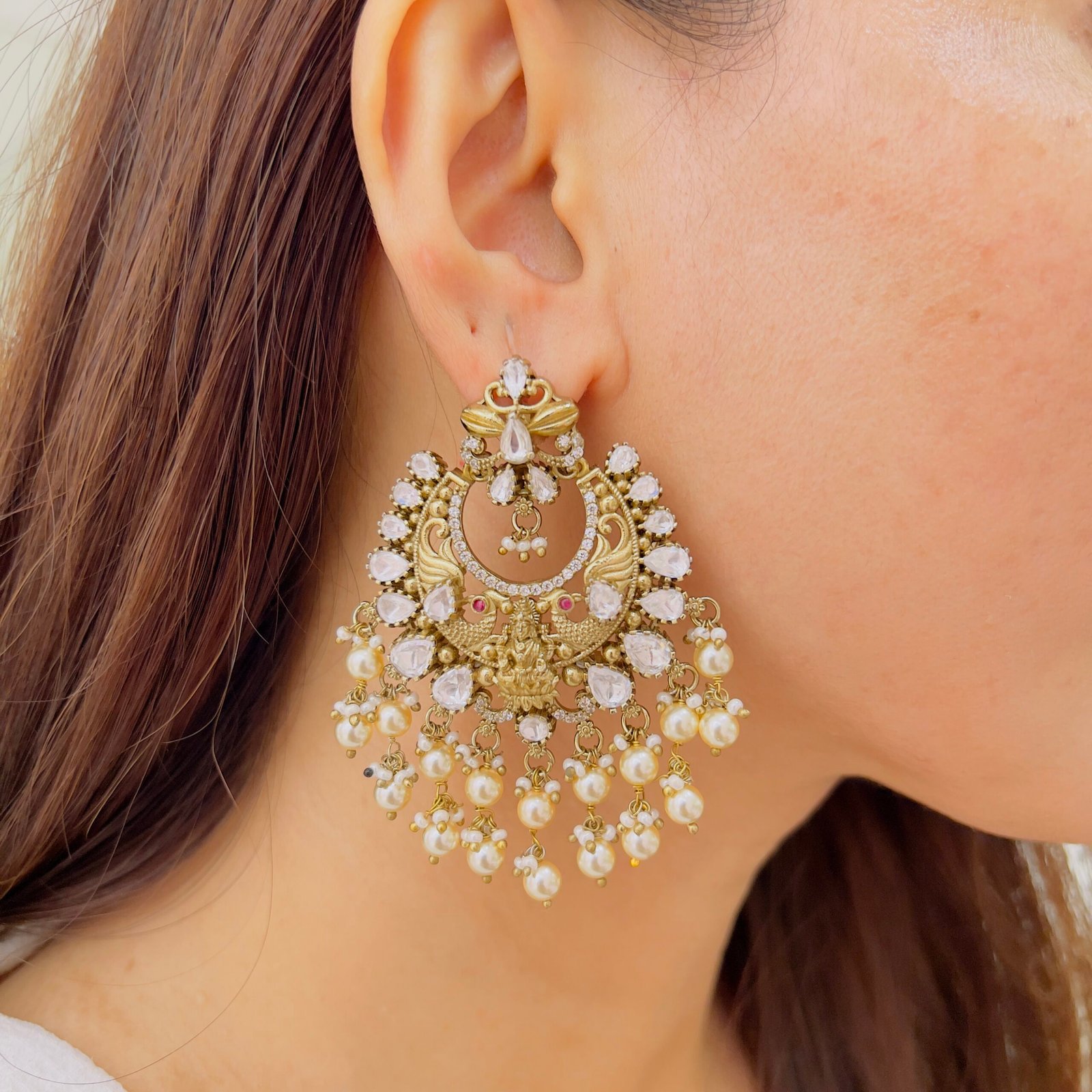 Royal Chandbali Victorian Earrings