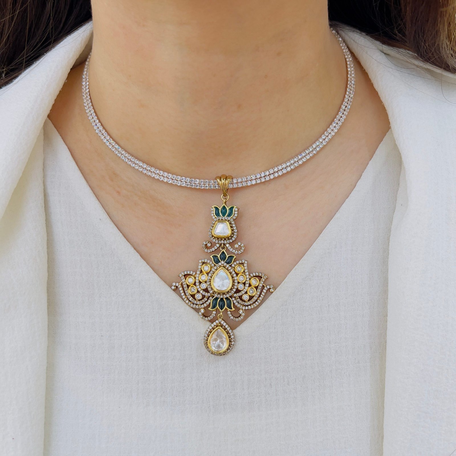 Vintage Luxe Statement Pendant Set