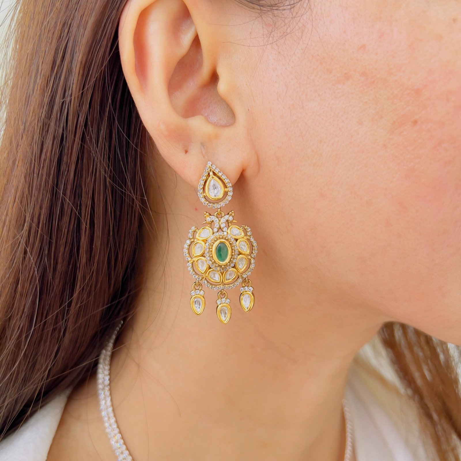 Dusky Gold Victorian Pendant Set - Image 3