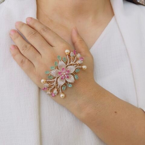 Luxury Designer Haath Phool Bracelet