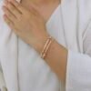 Elegant Double Row Shine Bangle