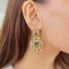 Floral Frame Victorian Earrings