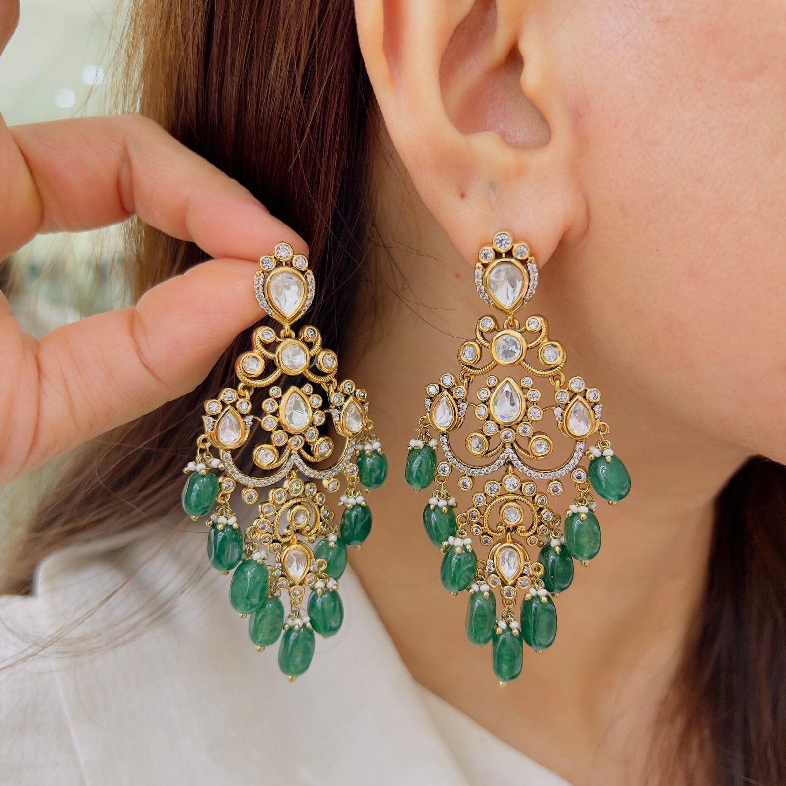 Victorian Chandelier Earrings - Image 2