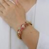 The Modern Monarch: Premium Gold-Plated Contemporary Jadau Bangle