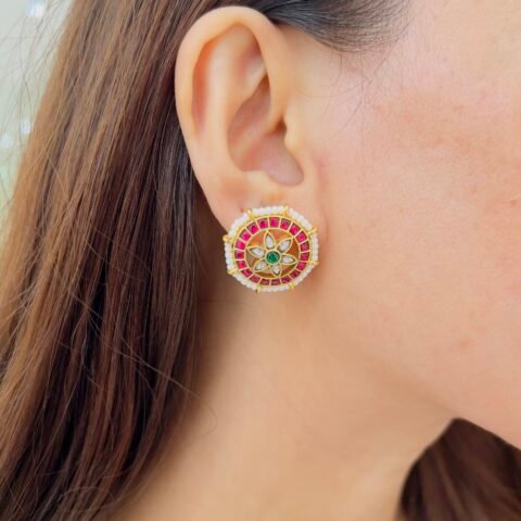 Heritage-Inspired Jadau Studs