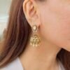 Handcrafted Jhumkha Earrings with Intricate Detailing